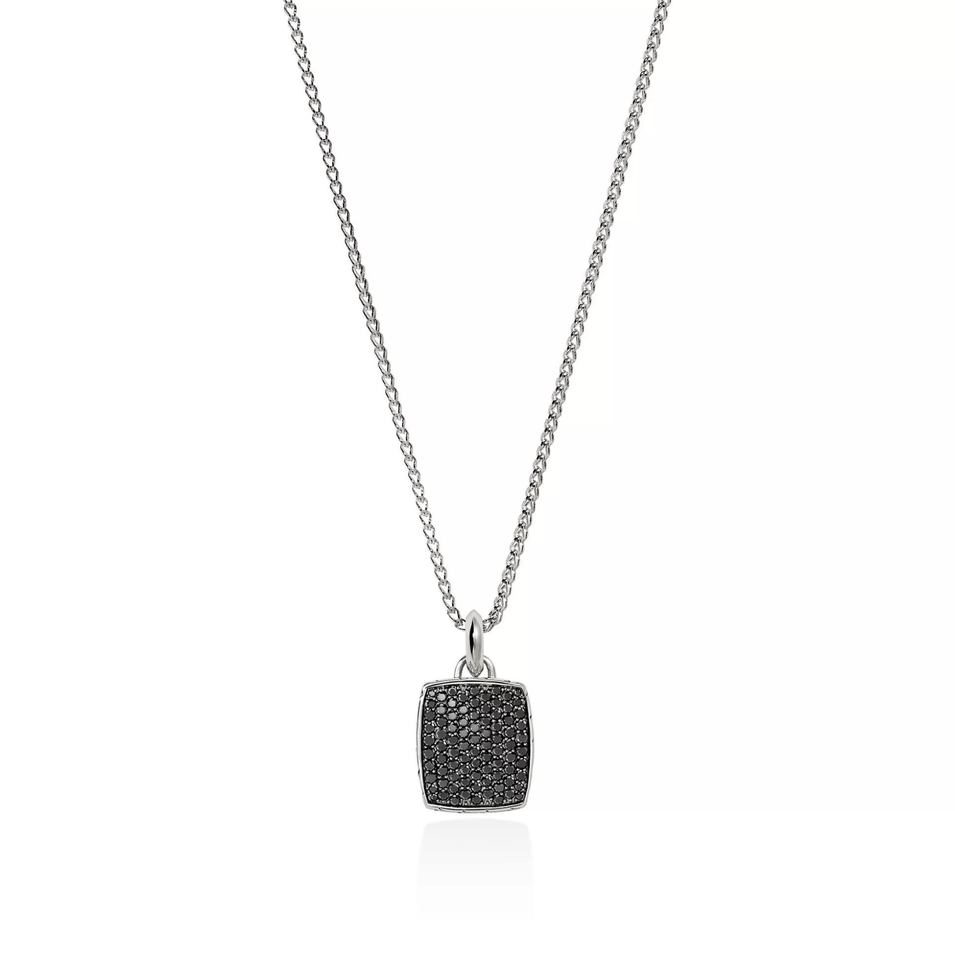 Flash Sale John Hardy Tag Necklace, Sterling Silver, Gemstones