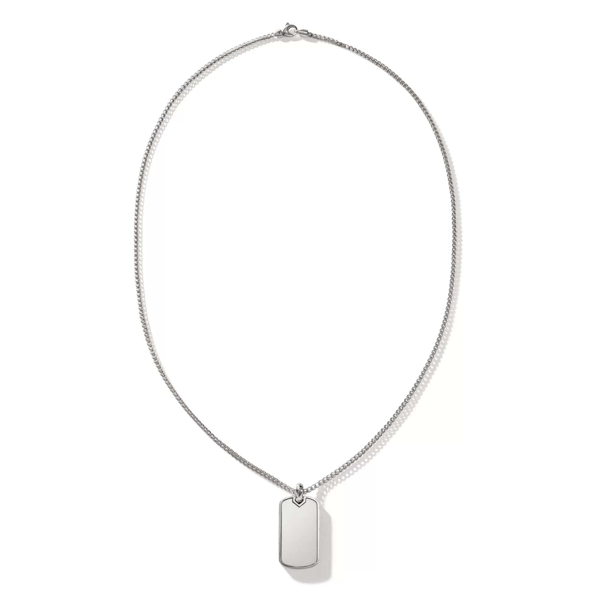 Sale John Hardy Tag Pendant Necklace, Sterling Silver, 2MM